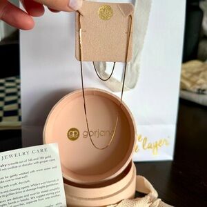 NWT Gorjana 14k gold necklace